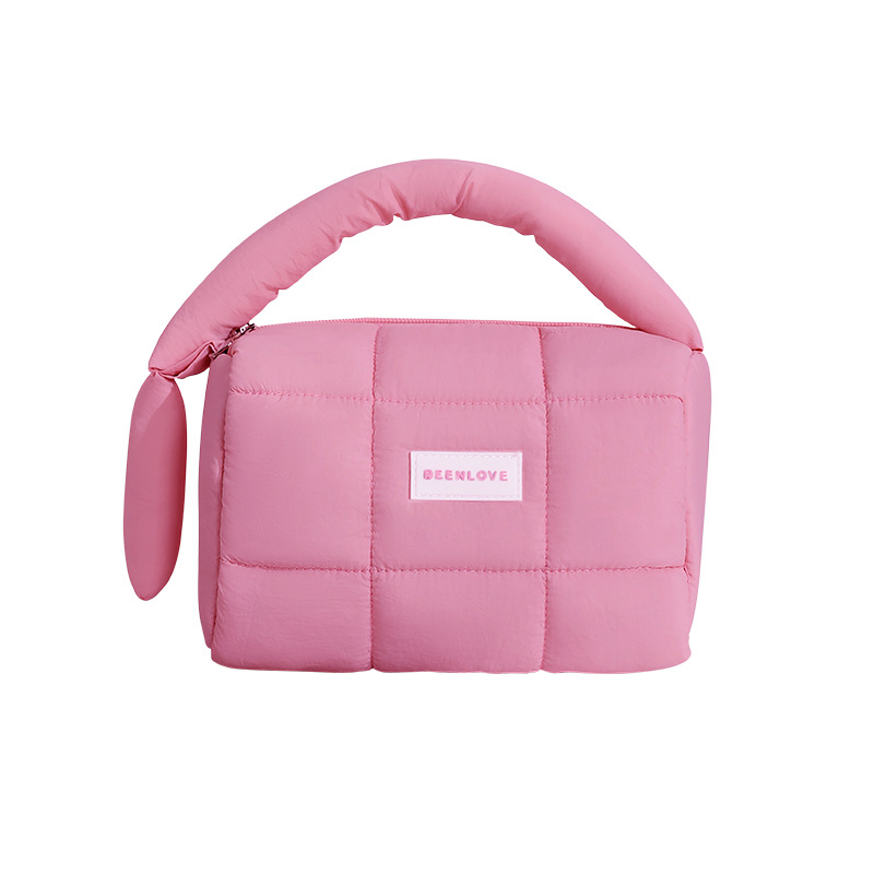 1 Piece Simple Series Cute Solid Color Polyester Women's Makeup Bags 